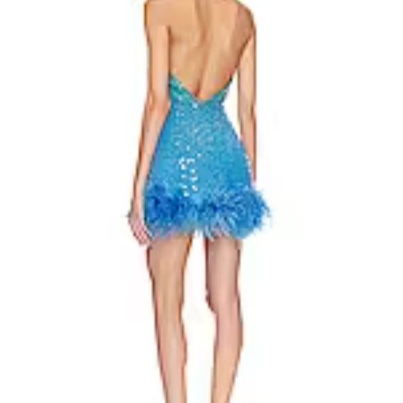 SAU LEE Jewel Sequinned Ombre Mini Dress NWT - Picture 6 of 7